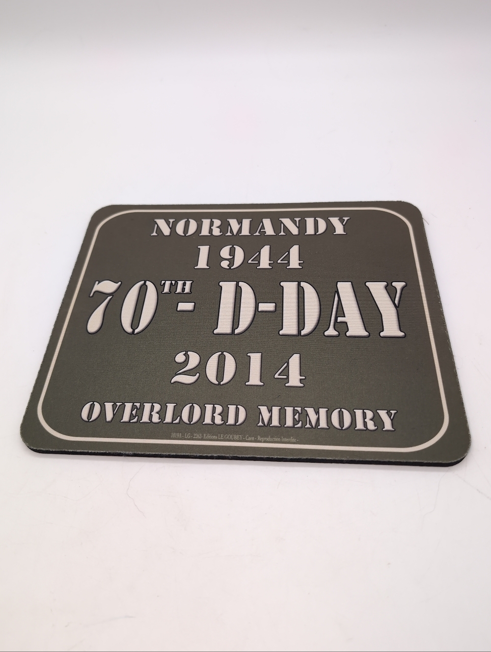 70th D-Day 1944-2014 Normandy Overlord Memory Mouse Pad - Olive